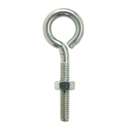 Hampton 1/4 in. X 2-5/8 in. L Stainless Stainless Steel Eyebolt Nut Included 02-3456-437